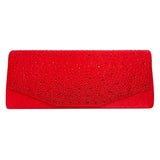 Bling Solid Rectangle Evening Clutch Crossbody Bag - Madeline Love - Flyclothing LLC
