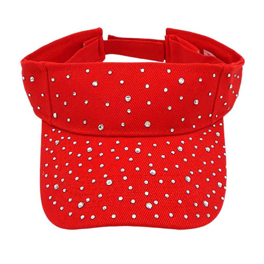 Bling Studded Visor Hat - Madeline Love - Flyclothing LLC