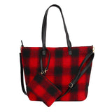 Buffalo Check Weekend Tote Bag - Madeline Love - Flyclothing LLC