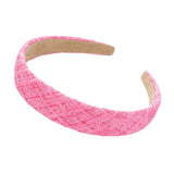 Check Patterned Tweed Headband - Madeline Love - Flyclothing LLC