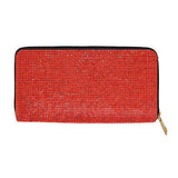 Crystal Rhinestone Pave Zipper Wallet - Madeline Love - Flyclothing LLC