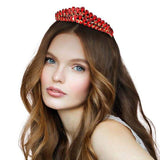 Crystal Teardrop Cluster Pageant Queen Tiara - Madeline Love - Flyclothing LLC