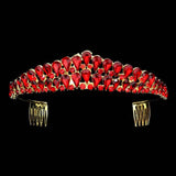 Crystal Teardrop Cluster Pageant Queen Tiara - Madeline Love - Flyclothing LLC
