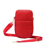 Faux Leather Rectangle Crossbody Bag - Madeline Love - Flyclothing LLC
