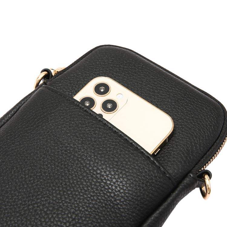 Faux Leather Rectangle Crossbody Bag - Madeline Love - Flyclothing LLC