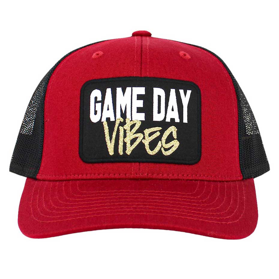 Game Day Vibes Message Mesh Back Baseball Cap - Madeline Love - Flyclothing LLC