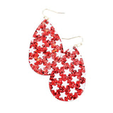 Glitter Star Teardrop Earrings - Madeline Love - Flyclothing LLC