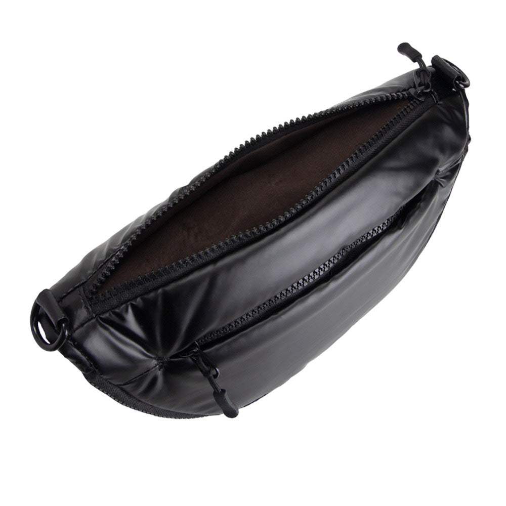 Glossy Puffer Half Moon Crossbody Bag - Madeline Love - Flyclothing LLC