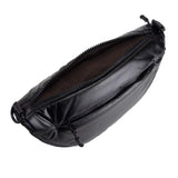 Glossy Puffer Half Moon Crossbody Bag - Madeline Love - Flyclothing LLC