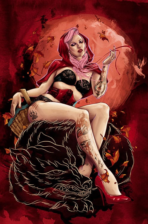 Black Market Art Company Red Hood Print