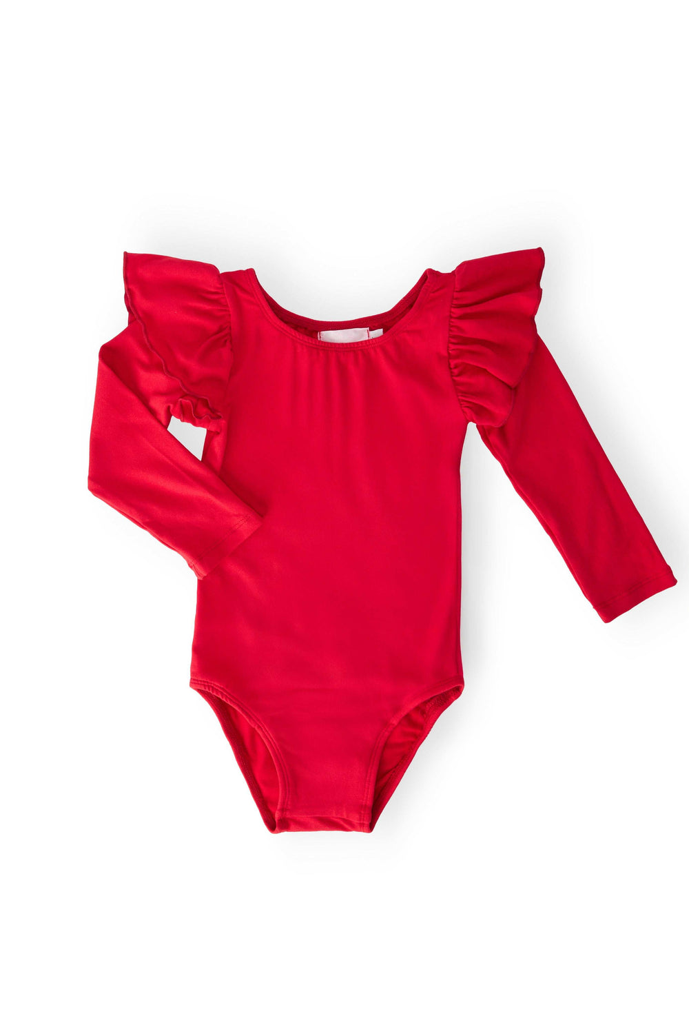 Red L/S Flutter Sleeve Leotard - Mila & Rose ® - Flyclothing LLC