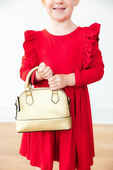 Red L/S Ruffle Twirl Dress - Mila & Rose ® - Flyclothing LLC