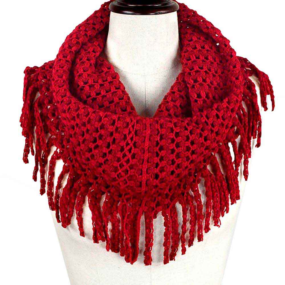 Mini Tube Fringe Scarf - Madeline Love - Flyclothing LLC