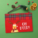 Oh Deer Letter Reindeer Christmas Pouch Bag - Madeline Love - Flyclothing LLC