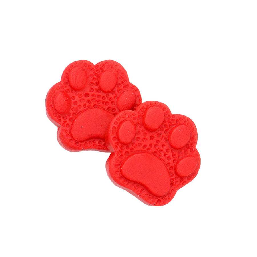 Paw Polymer Clay Stud Earrings - Madeline Love - Flyclothing LLC