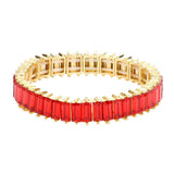 Rectangle Stone Stretch Evening Bracelet - Madeline Love - Flyclothing LLC