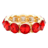 Round Stone Stretch Evening Bracelet - Madeline Love - Flyclothing LLC