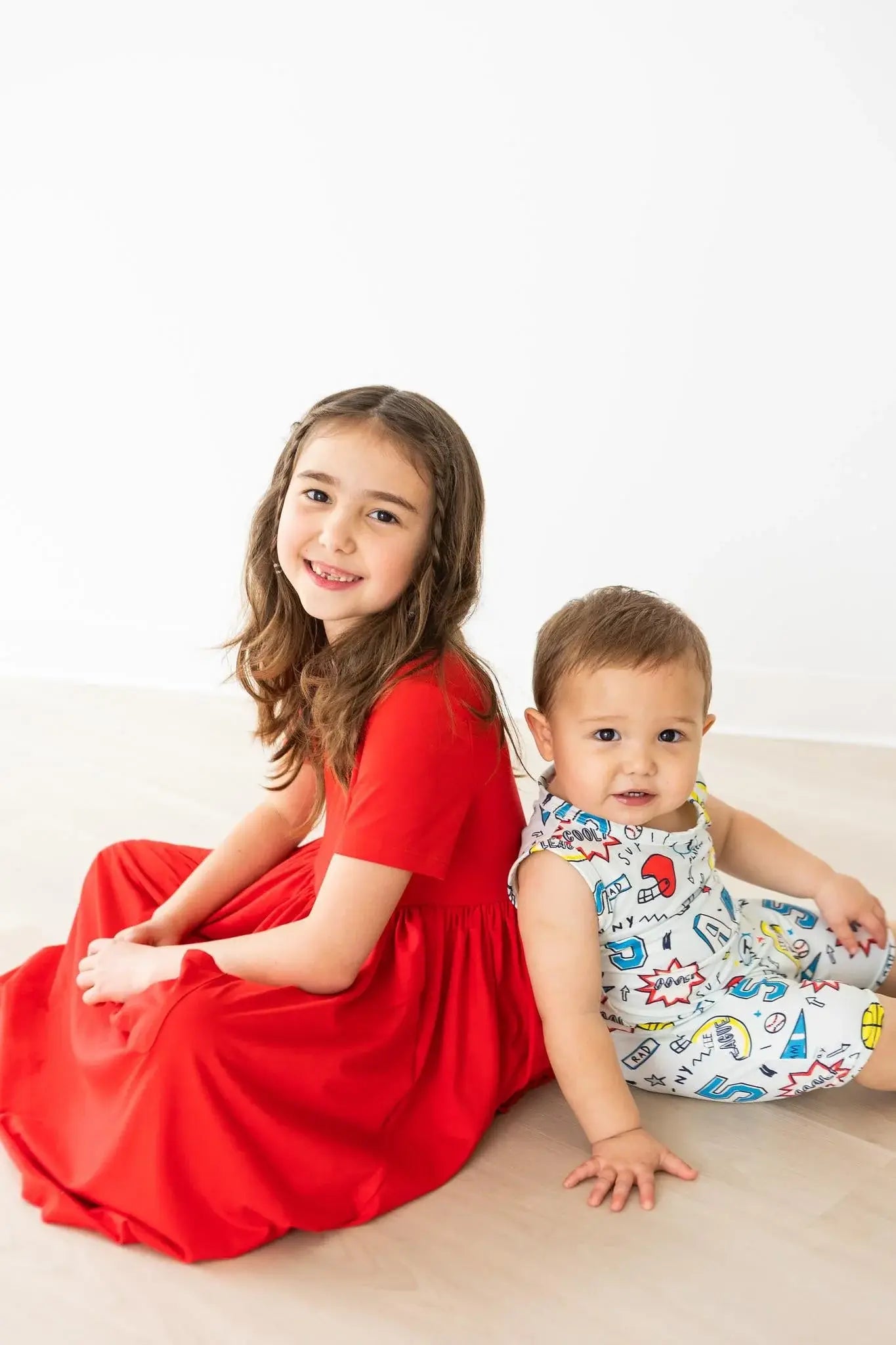 Red S/S Pocket Twirl Dress - Mila & Rose ® - Flyclothing LLC