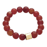 Semi precious stone beaded stretch bracelet - Madeline Love - Flyclothing LLC