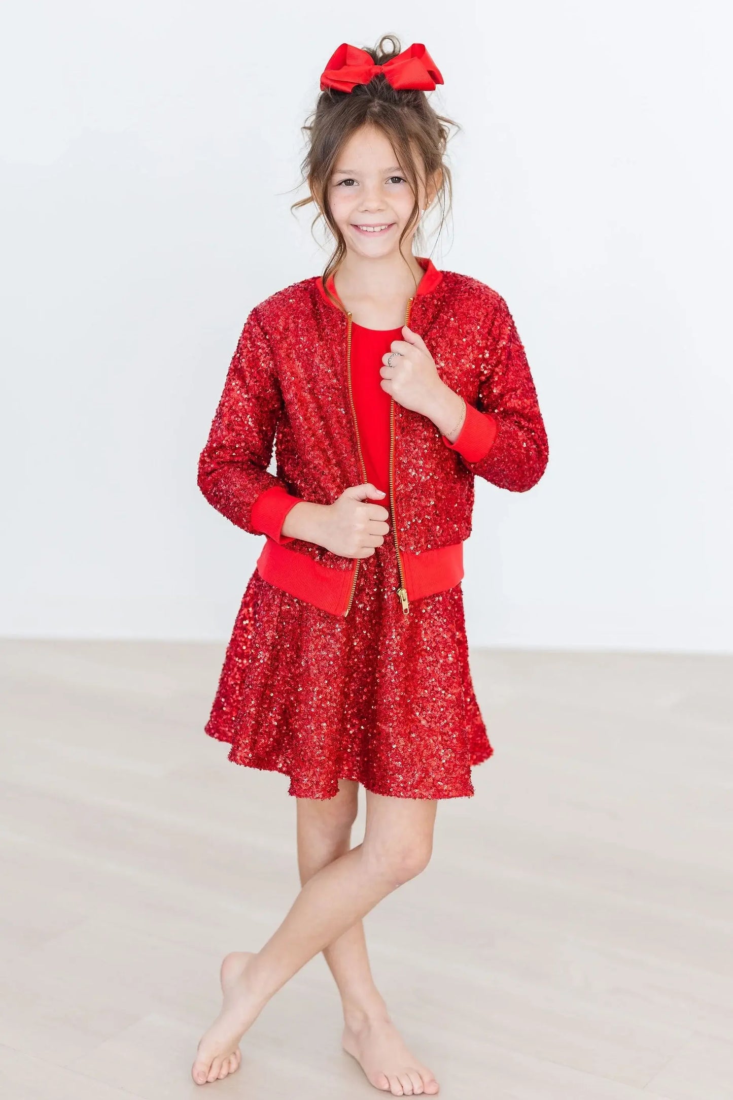 Red Sequin Jacket - Mila & Rose ® - Flyclothing LLC