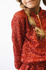 Red Sequin Jacket - Mila & Rose ® - Flyclothing LLC