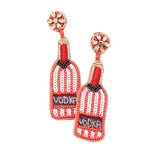 Sequin Vodka Dangle Earrings - Madeline Love - Flyclothing LLC