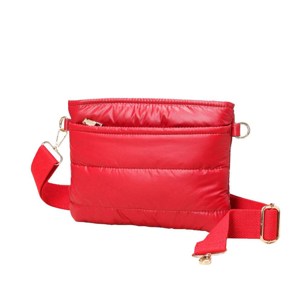 Solid Puffer Crossbody Bag - Madeline Love - Flyclothing LLC