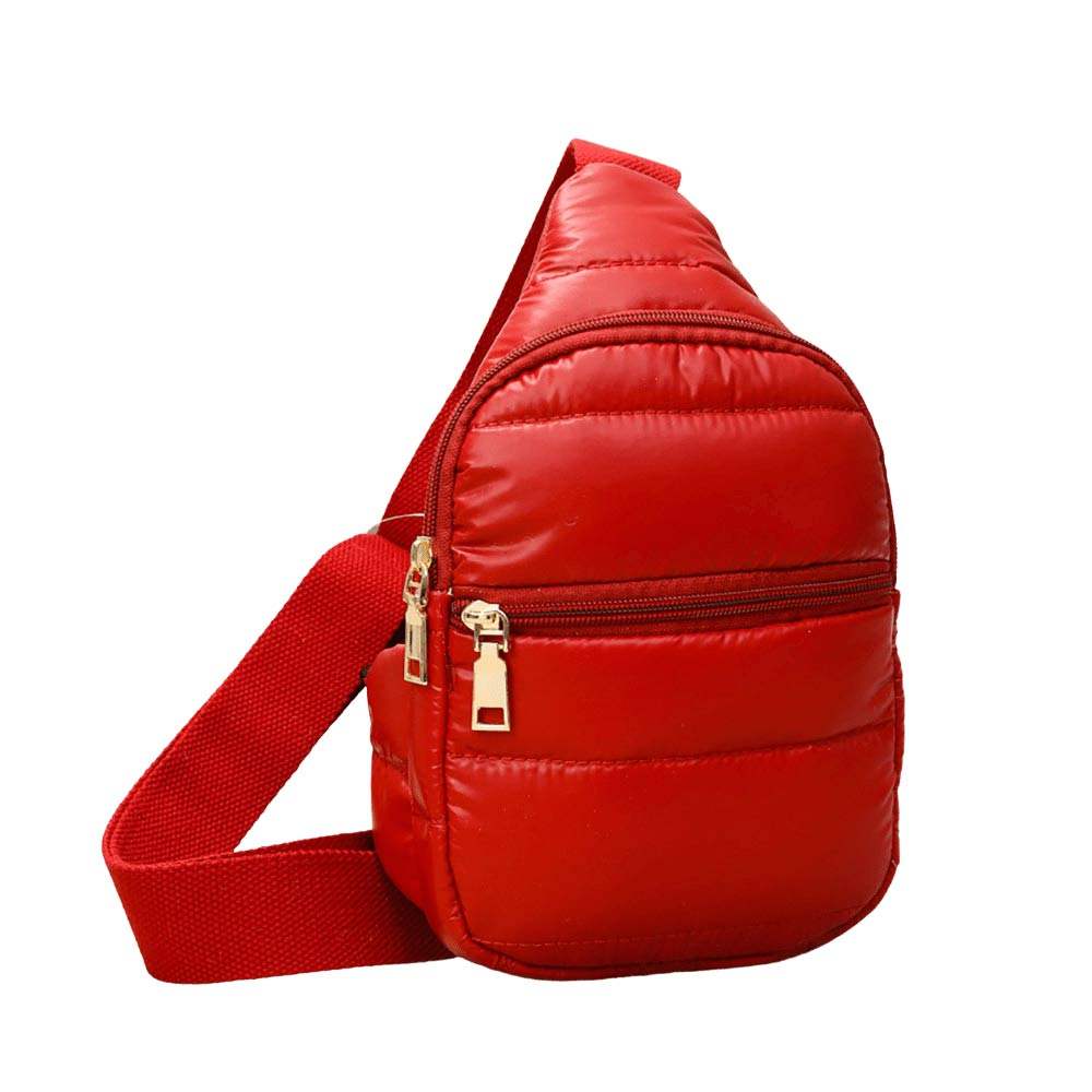 Solid Puffer Mini Sling Bag - Madeline Love - Flyclothing LLC