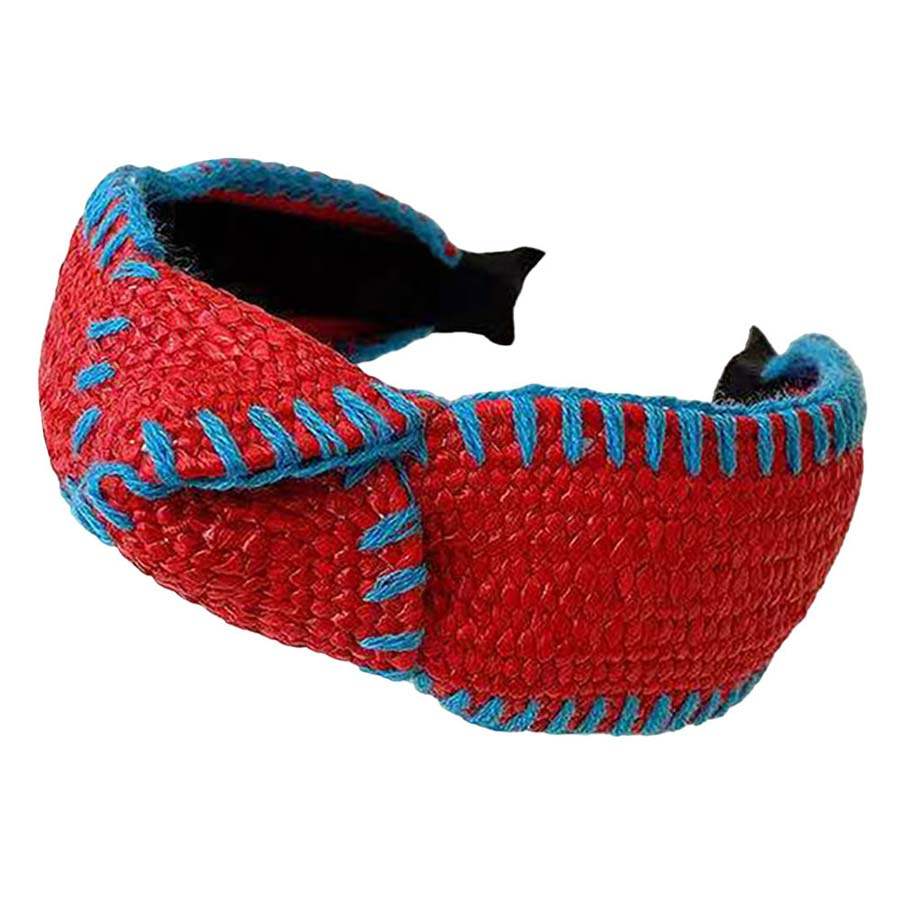 Straw Knot Burnout Headband - Madeline Love - Flyclothing LLC