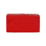Studded Bling Rectangle Evening Clutch Crossbody Bag - Madeline Love - Flyclothing LLC
