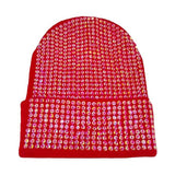 Studded Solid Knit Beanie Hat - Madeline Love - Flyclothing LLC