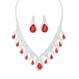 Teardrop Crystal Rhinestone Collar Necklace - Madeline Love - Flyclothing LLC