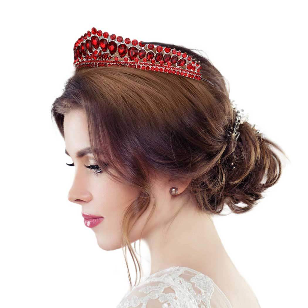 Teardrop Stone Cluster Princess Tiara - Madeline Love - Flyclothing LLC