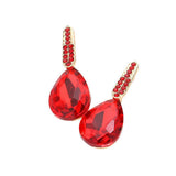 Teardrop Stone Evening Earrings - Madeline Love - Flyclothing LLC