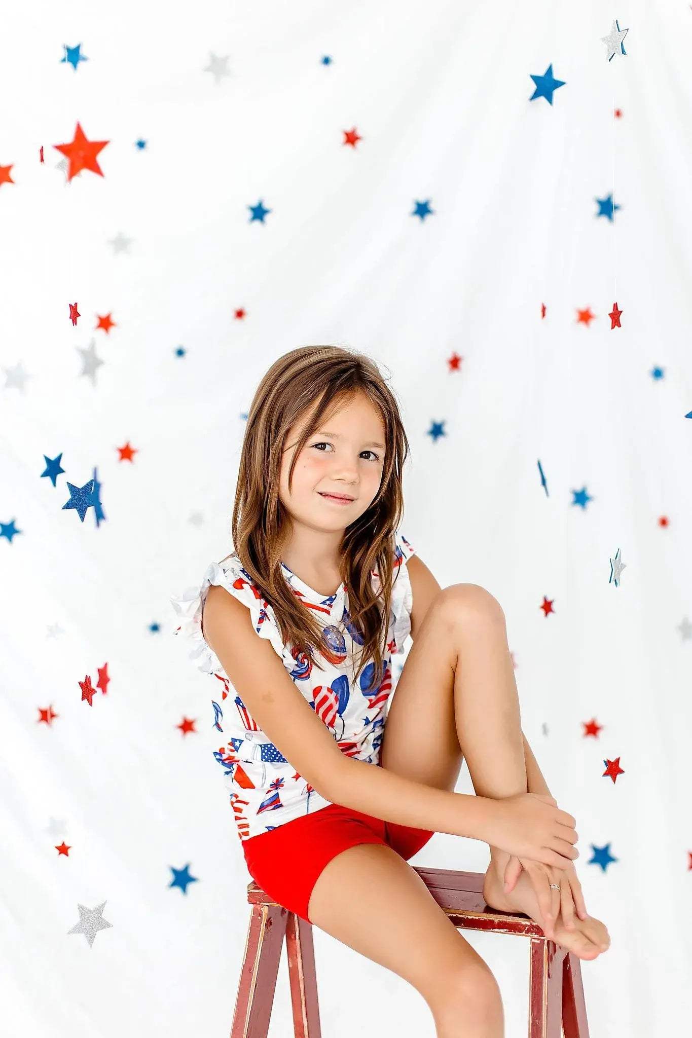 Red Twirl Shorts - Mila & Rose ® - Flyclothing LLC