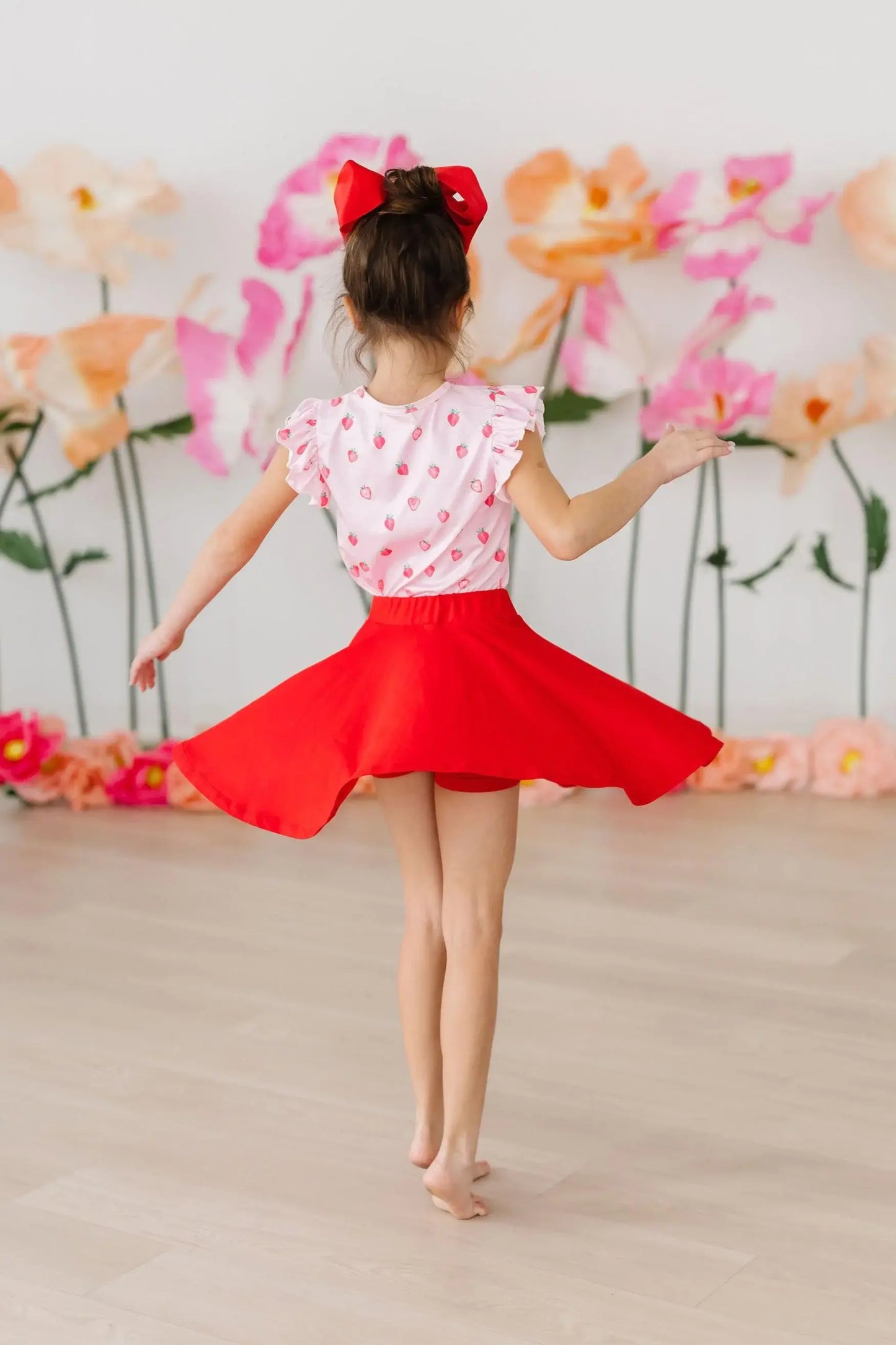 Red Twirl Skort - Mila & Rose ® - Flyclothing LLC
