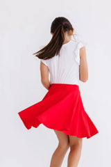 Red Twirl Skort - Mila & Rose ® - Flyclothing LLC