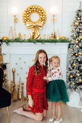 Red Velvet Sequin Jacket - Mila & Rose ® - Flyclothing LLC