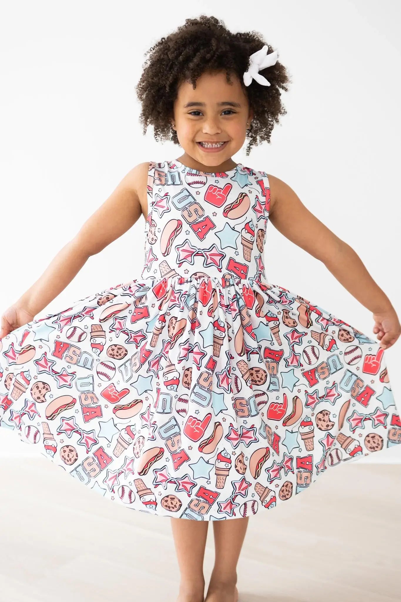 SALE Red, White & BBQ Tank Twirl Dress - Mila & Rose ® - Flyclothing LLC