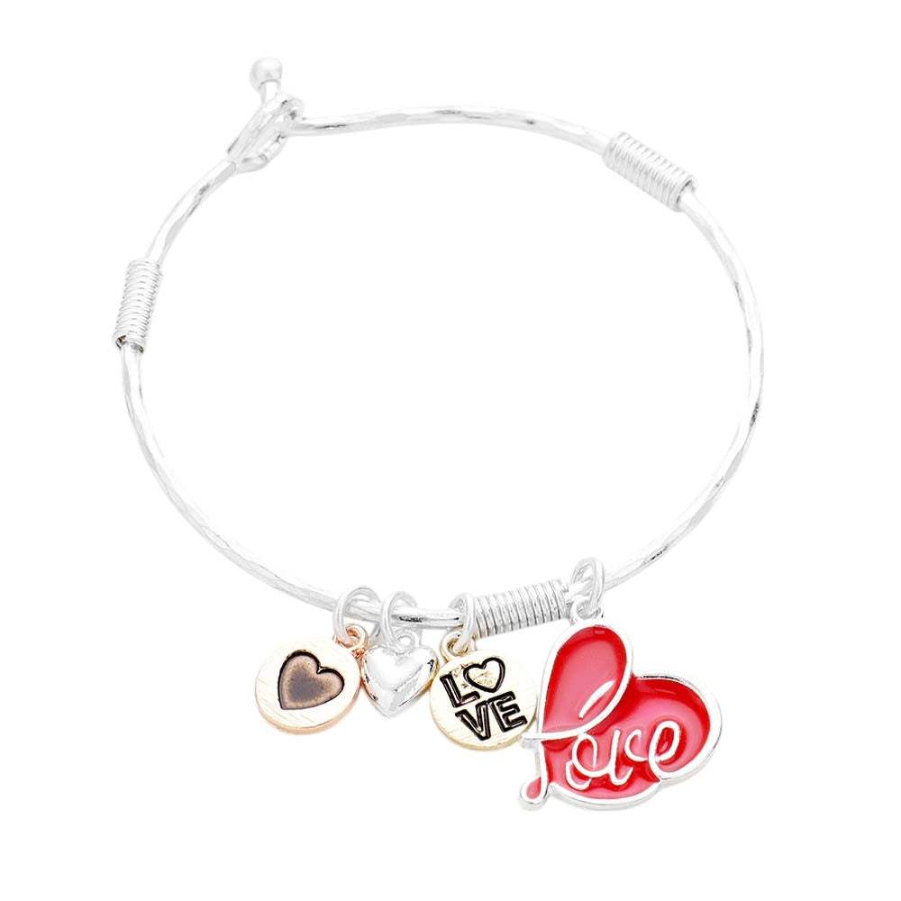 Love Heart Charm Bracelet - Madeline Love - Flyclothing LLC