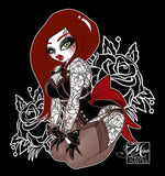 Black Market Art Company Red Head Print