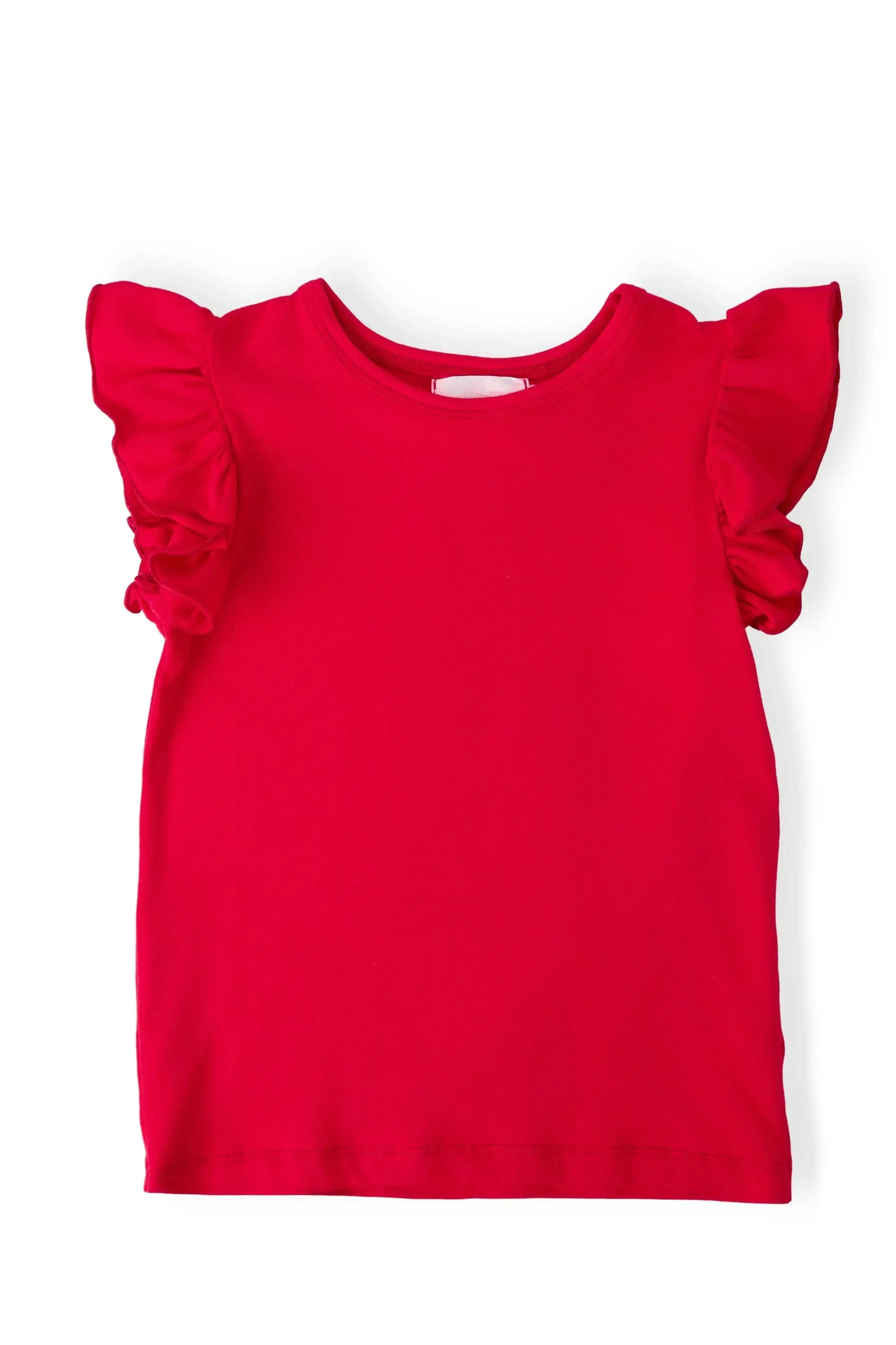 Red S/S Ruffle Tee - Mila & Rose ® - Flyclothing LLC