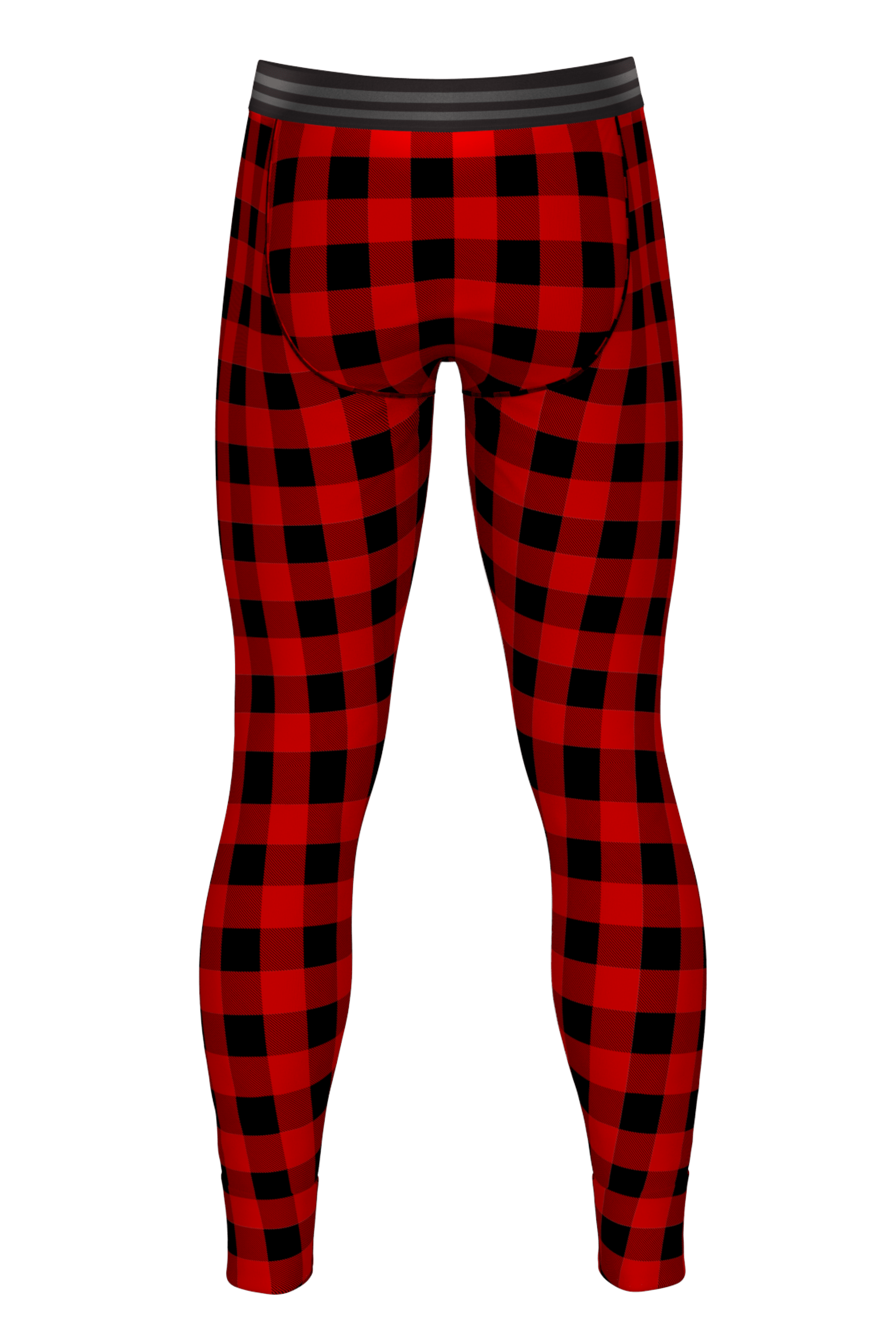 The Red & Black Lumberjack | Buffalo Check Ball Hammock® Long Johns - Shinesty