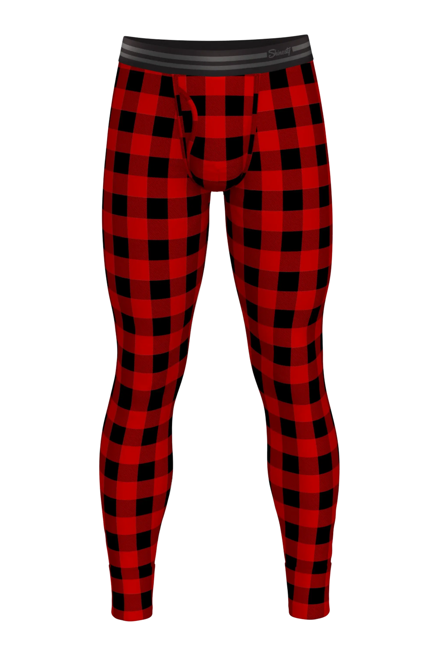 The Red & Black Lumberjack | Buffalo Check Ball Hammock® Long Johns - Shinesty - Flyclothing LLC