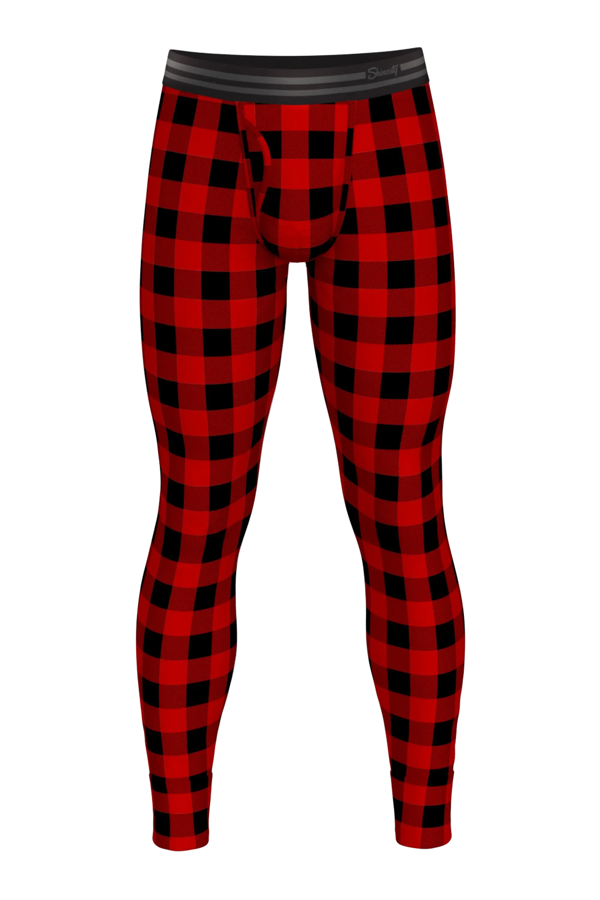The Red & Black Lumberjack | Buffalo Check Ball Hammock® Long Johns - Shinesty - Flyclothing LLC