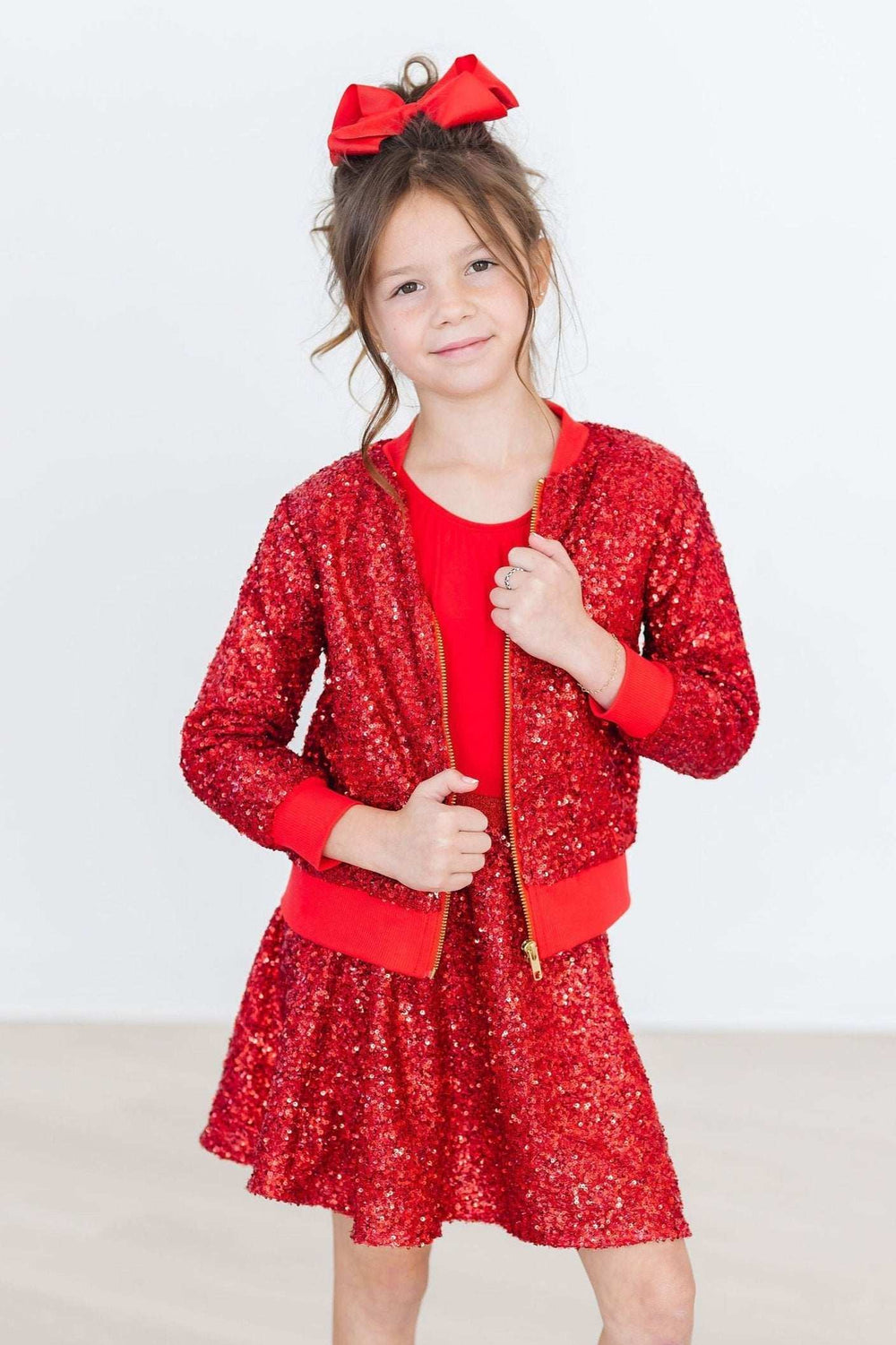 Red Sequin Jacket - Mila & Rose ® - Flyclothing LLC