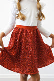 Red Sequin Twirl Skort