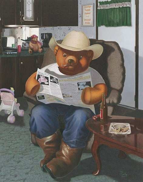 Black Market Art Company Redneck Teddy Print - Black Market Art Company - Flyclothing LLC