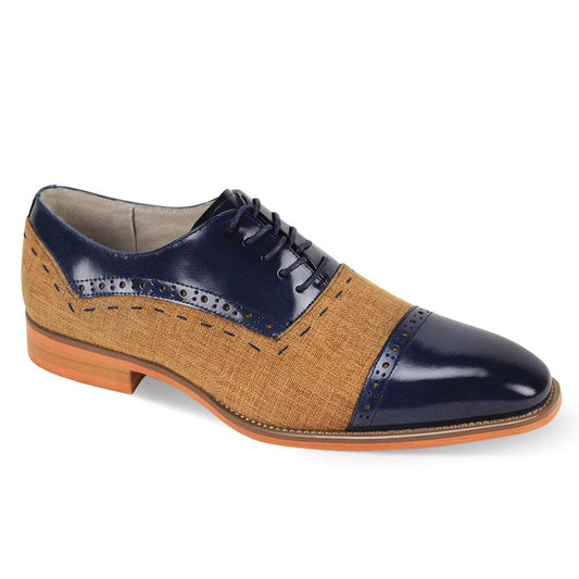 Giovanni Reed Nvy/Tan Mens Shoe - Giovanni