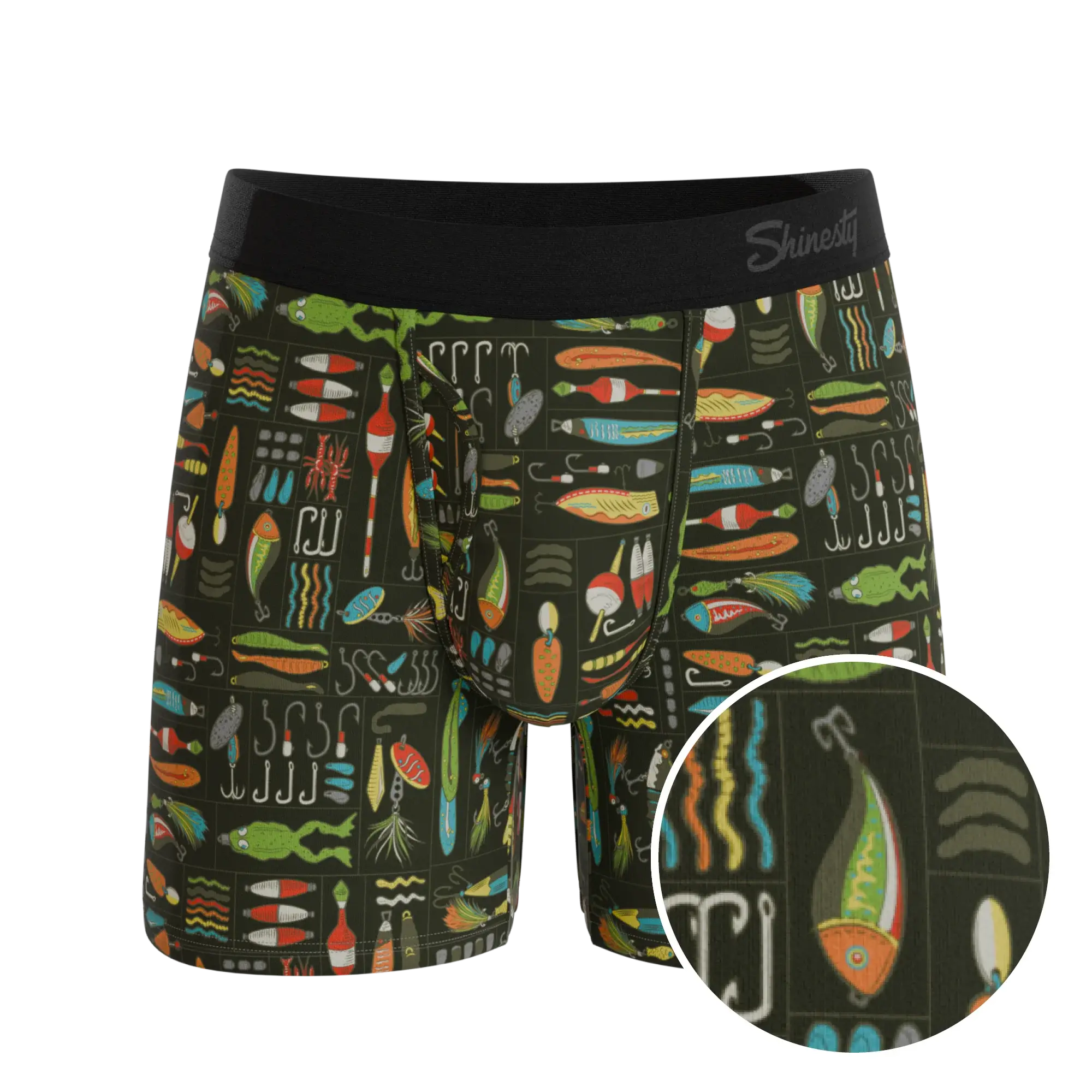 The Reel Nice | Bait Box Ball Hammock® Pouch Underwear With Fly - Shinesty - Flyclothing LLC